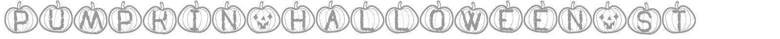 Pumpkin Halloween St font preview
